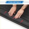 Black rubberized cargo liner rear boot mat with textured ribbed surface and reinforced edges for toyota land cruiser lc300