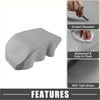 Gray scratch-resistant waterproof center console armrest cover with tight straps for toyota avalon 2000-2004
