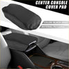 Black gray pu leather center console cover pad with white stitching for toyota rav4 2019-2022 armrest protector