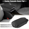 Black pu leather center console cover pad with white stitching for toyota rav4 2019-2022 armrest protector