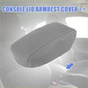 Gray center console lid armrest cover for toyota 4runner 1996-2002 with white stitching and soft material