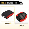 Red and black fabric center console lid armrest cover for toyota tacoma 2016-2020 with breathable mesh lining