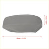 Gray leather center console lid armrest pad cover with white stitching for toyota prius 2004-2009 car seat