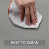 White microfiber cleaning cloth with orange trim for cleaning center console lid armrest pad cover gray toyota prius 2004-2009
