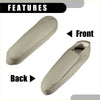 Beige leather center console seat armrest cover with stitched edges and padded interior for toyota sequoia 2001-2007