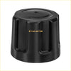 Black rygo-motor motor cover with glossy finish and vertical ridges for suzuki quadrunner center hub wheel cap