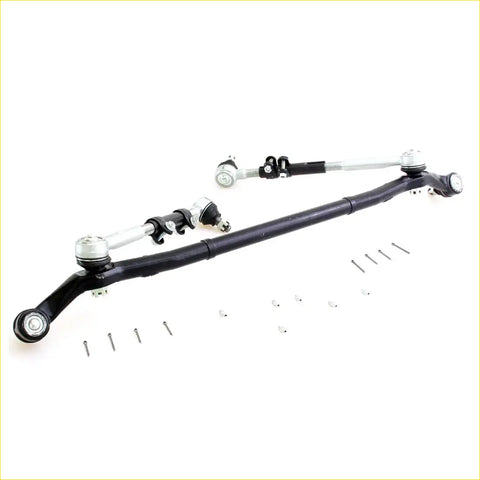 Black and silver center link idler arm tie rod kit with ball joints for 1984-1988 toyota hilux ln50 ln56 n58 sr5