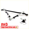 Black and silver center link idler arm tie rod kit with adjustable components for toyota hilux n30 n40 1978-1983