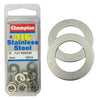 Champion Flat Washer Stainless 6mm 20Pk CSP34