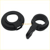 Black plastic fuel tank cap and release handle assembly for choke lever cover on Suzuki Ozark 250 and Vinson 500