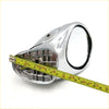 Chrome blind side fender mirror for toyota hilux 1988-1997 with chrome finish black rim and visible mount hardware