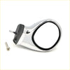 Chrome blind side fender mirror for toyota hilux 1988-1997 with chrome finish black rubber bracket and matching screw