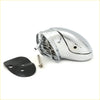 Chrome blind side fender mirror for toyota hilux 4wd 1988-1997 with chrome finished curved motorcycle headlight housing