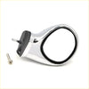 Chrome blind side fender mirror with chrome finish and black rubber mount for toyota hilux 4wd 1988-1997