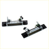 Chrome door handle set for toyota hilux 1983-1988 showing backside chrome finish with black plastic mounts and springs