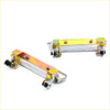 Chrome door handle x2 for mazda b1600 with yellow and silver metal brackets and black rubberized adjustment knobs