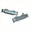 Chrome door handle x2 for toyota hilux 1984-1988 with sleek rectangular chrome finish and integrated keyhole mechanism