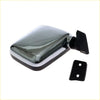 Chrome door mirror for isuzu bedford kb 1972-1988 with chrome finish rectangular side view and black plastic bracket