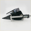 Black and chrome motorcycle headlight assembly with visible wiring shown from the back for toyota hilux chrome mirror