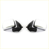 Pair of black and chrome door mirrors with sleek reflective surfaces for toyota hilux ln145 ln165 ln166 ln170 1997-2005