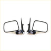 Black plastic side-view mirrors with integrated wiring and brackets for chrome door mirror led toyota hilux surf tiger 1995-2005