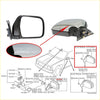 Chrome door mirror x2 for toyota hilux 1988 1997 with chrome finish black housing and electric heating shown from back