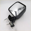 Black rectangular side view mirror with plastic housing measured by caliper for chrome door mirrors toyota hilux 1998 2005