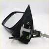 Black plastic car side mirror with glossy finish and mounting bracket for chrome electric door wing mirror x2 toyota hiluxsr5