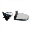Black plastic side mirror assemblies with reflective glass for chrome electric foldable mirrors set toyota hilux 2015-2019