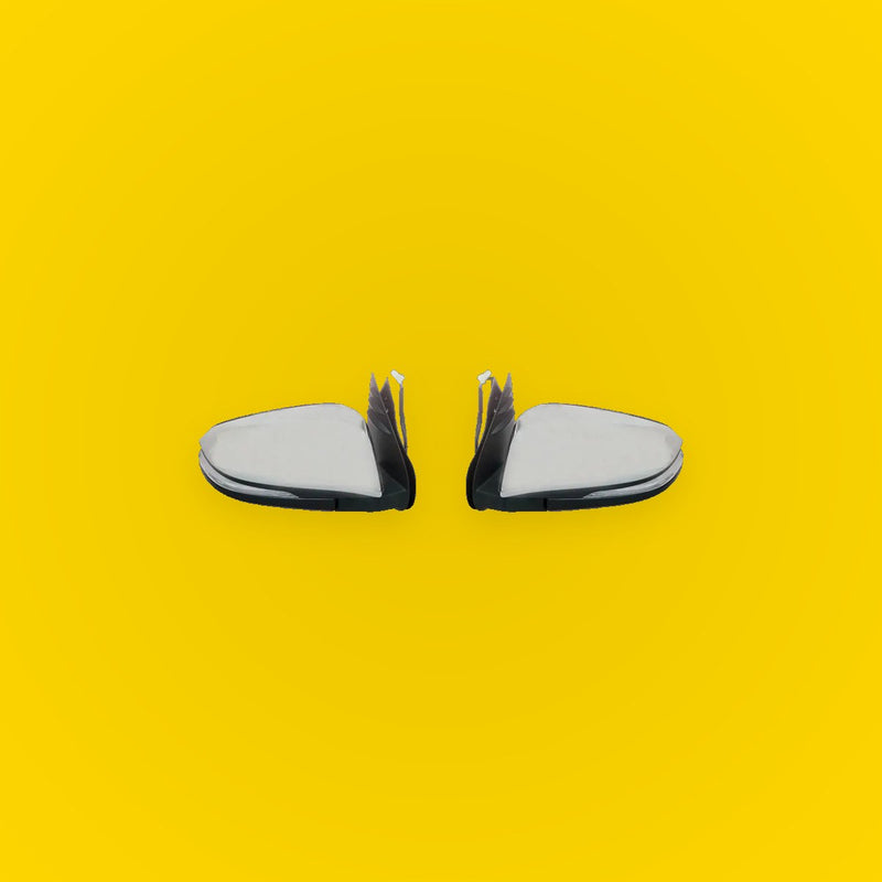 Chrome Electric Foldable Mirrors Set for Toyota Hilux KUN122 GUN123 TGN136 2015-2019