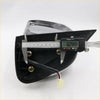 Black plastic back side of chrome electric led door wing mirror housing with clear lens and wiring for toyota hilux mk7 sr5