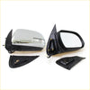 Chrome electric led door wing mirror for toyota hilux mk7 2004-2015 with chrome finish black housing and turn signal shown disassembled