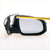 Black plastic chrome electric side mirror with led and wiring for toyota hilux 2015-2020 shown from back side