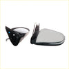 Black plastic side view mirror assemblies with silver glass for chrome electric mirror x2 led toyota hilux 2015-2020
