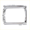 Chrome head light door left bezel for toyota hilux2wd 1988-1997 with sleek polished chrome rectangular finish