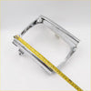 Chrome finished motorcycle headlight bezel with sleek rectangular design for left door toyota hilux 2wd 1988-1997