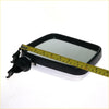 Black rectangular side door mirror with glossy finish and mounting bracket for isuzu kb250 280 kb42 bedford kb 1972-1980