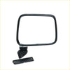Black rectangular side-view mirror with sleek molded plastic frame and mount for chrome side door mirror isuzu kb250 72-80
