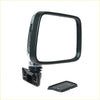 Chrome side door mirror for isuzu kb250/280 kb42 bedford kb 72-80 with black and chrome rectangular frame glossy finish