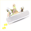White plastic chrome tailgate handle with metallic hardware for Mazda Bravo B2000 B2200 B2600 Courier 1985-1998 back side
