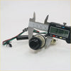 Black cylindrical cigarette lighter switch for toyota hilux mk6 sr5 champ 2004-2015 with wires measured by caliper