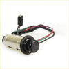 Black and chrome cigarette lighter switch with multi-colored wiring for Toyota Hilux MK6 SR5 Champ 2011-2015 back view