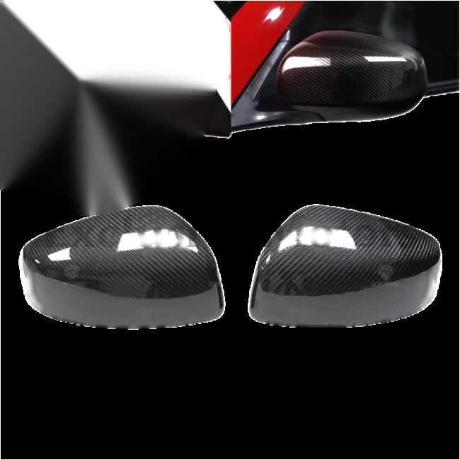 Nissan 370Z Z34 Dry Carbon Fiber Rearview Mirror Cover (2008+)