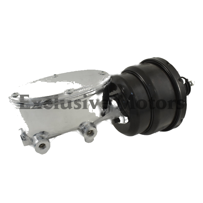Universal Wilwood Style 7" Dual Brake Booster & Chrome Master Cylinder (1970-2023)