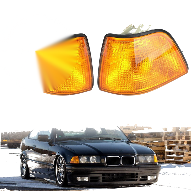 BMW E36 3-Series Sedan Hatchback 92-98 Amber Euro Corner Lights