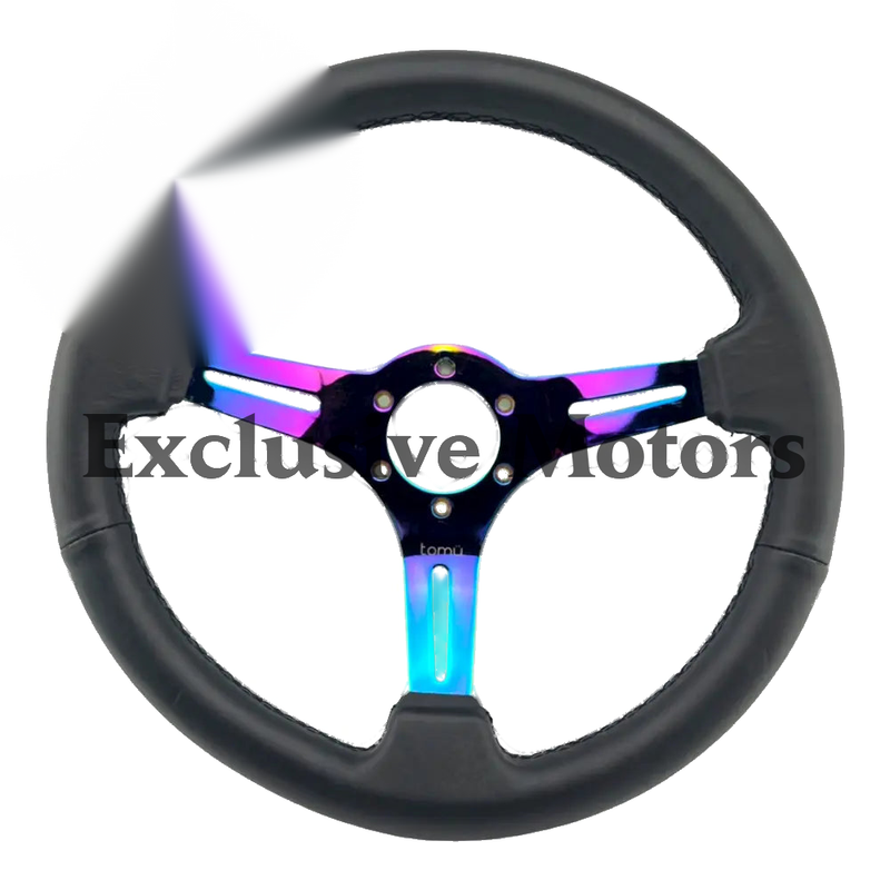 Black Leather with Neo Chrome Spoke Steering Wheel