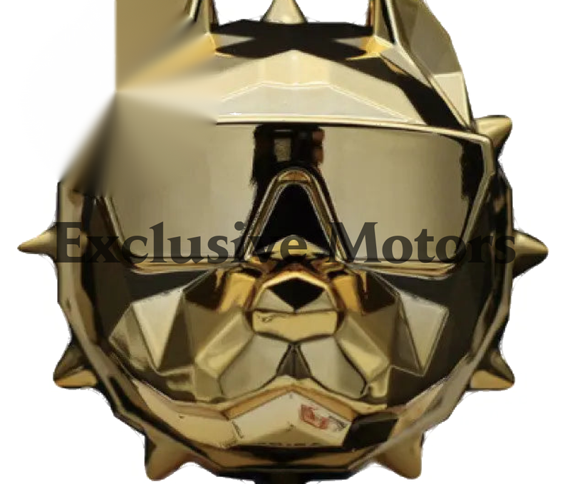 Bull Dog Air Freshener - Refillable Fragrance Dispenser - New Gold