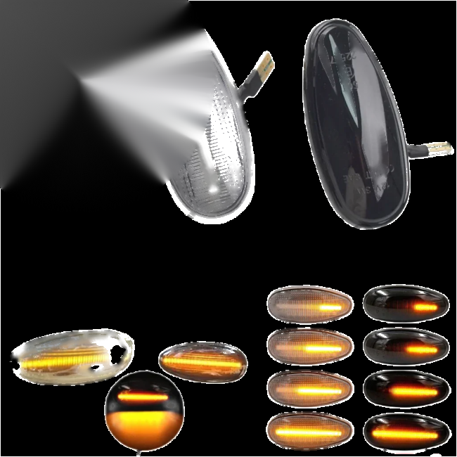 Mitsubishi Lancer, Pajero LED Dynamic Side Marker Lights (2000-2019)