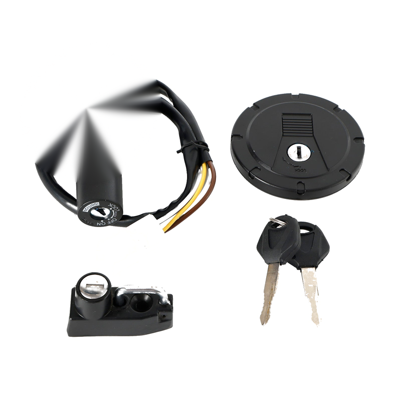 Kawasaki KLX300/SM 2021-2023 Ignition Switch Fuel Filler Cap Helmet Lock Set
