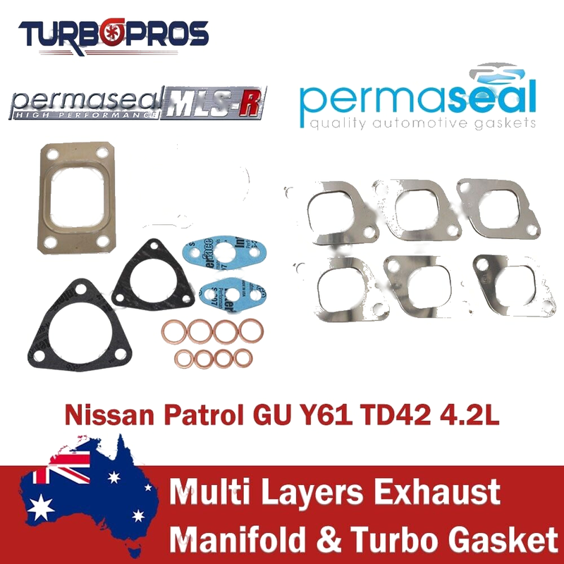 Nissan Patrol GU Y61 4.2L Permaseal MLS-R Exhaust Manifold&Turbo Gasket Kit